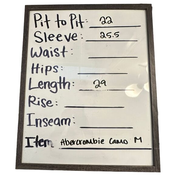 Abercrombie & Fitch Camo Camouflage Lightweight Shacket Shirt Jacket Medium - Picture 5 of 5